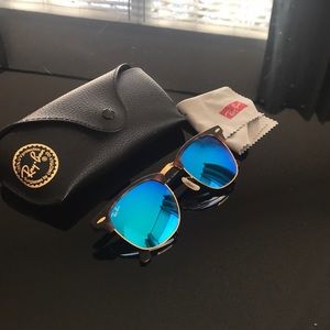 Rayban Blue Flash Clubmaster